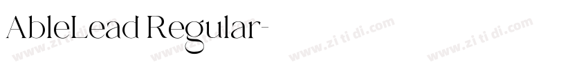AbleLead Regular字体转换
